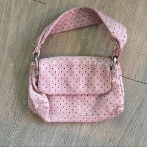 Cute GAP pink star patterned shoulder purse EUC
